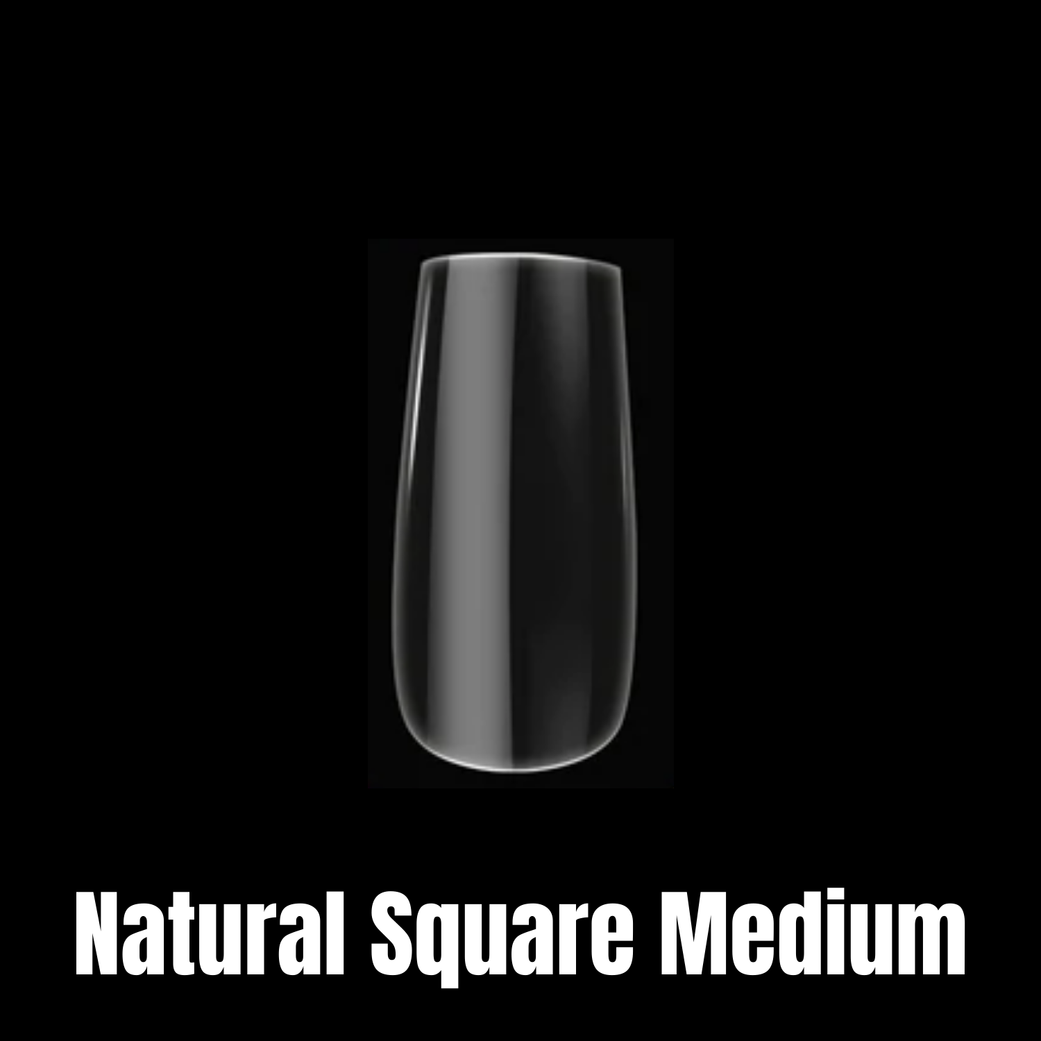 Gel X Tips Refills - Natural Square Medium (Size 00 - 50pcs)