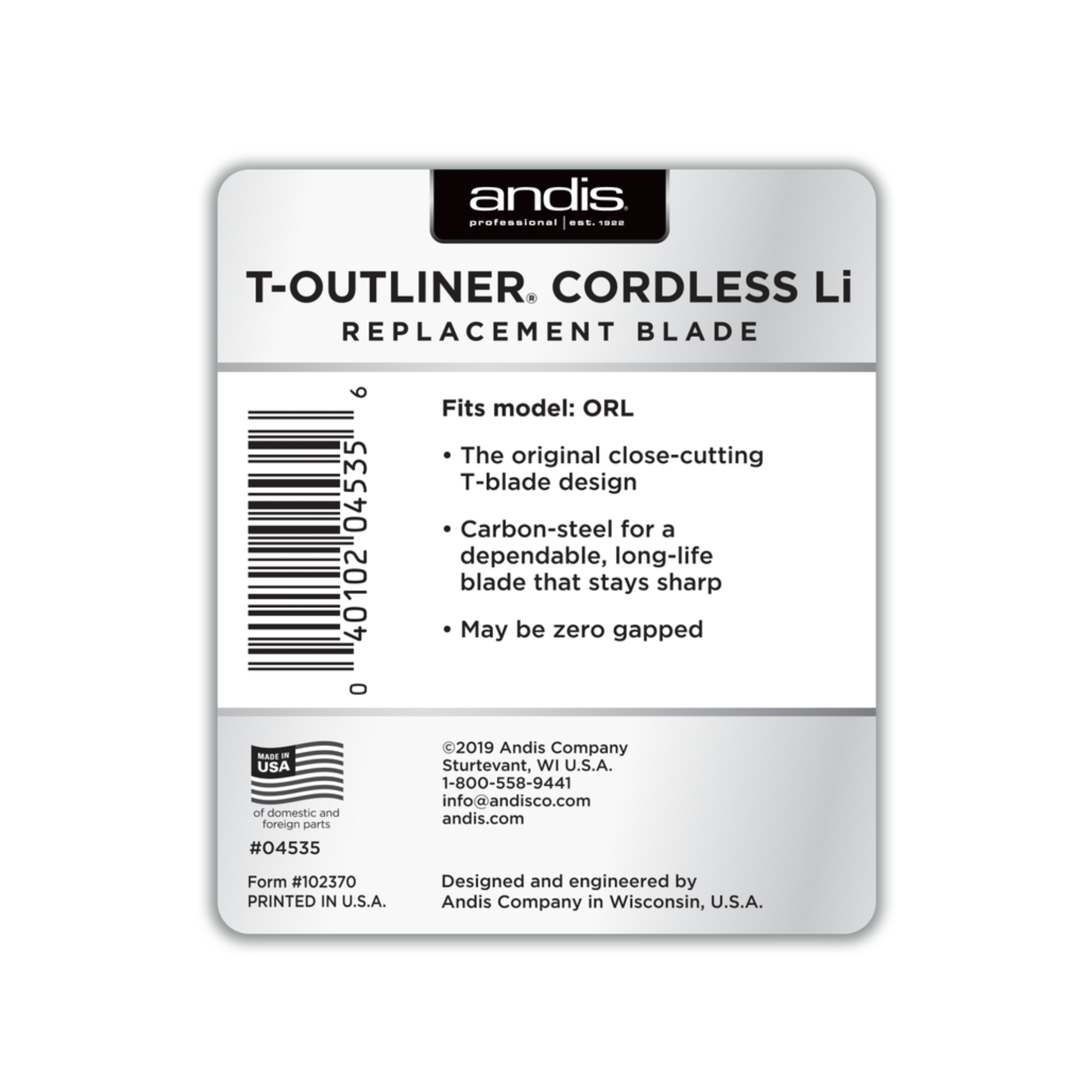 T Outliner LI - Replacement T Blade (Carbon Steel)