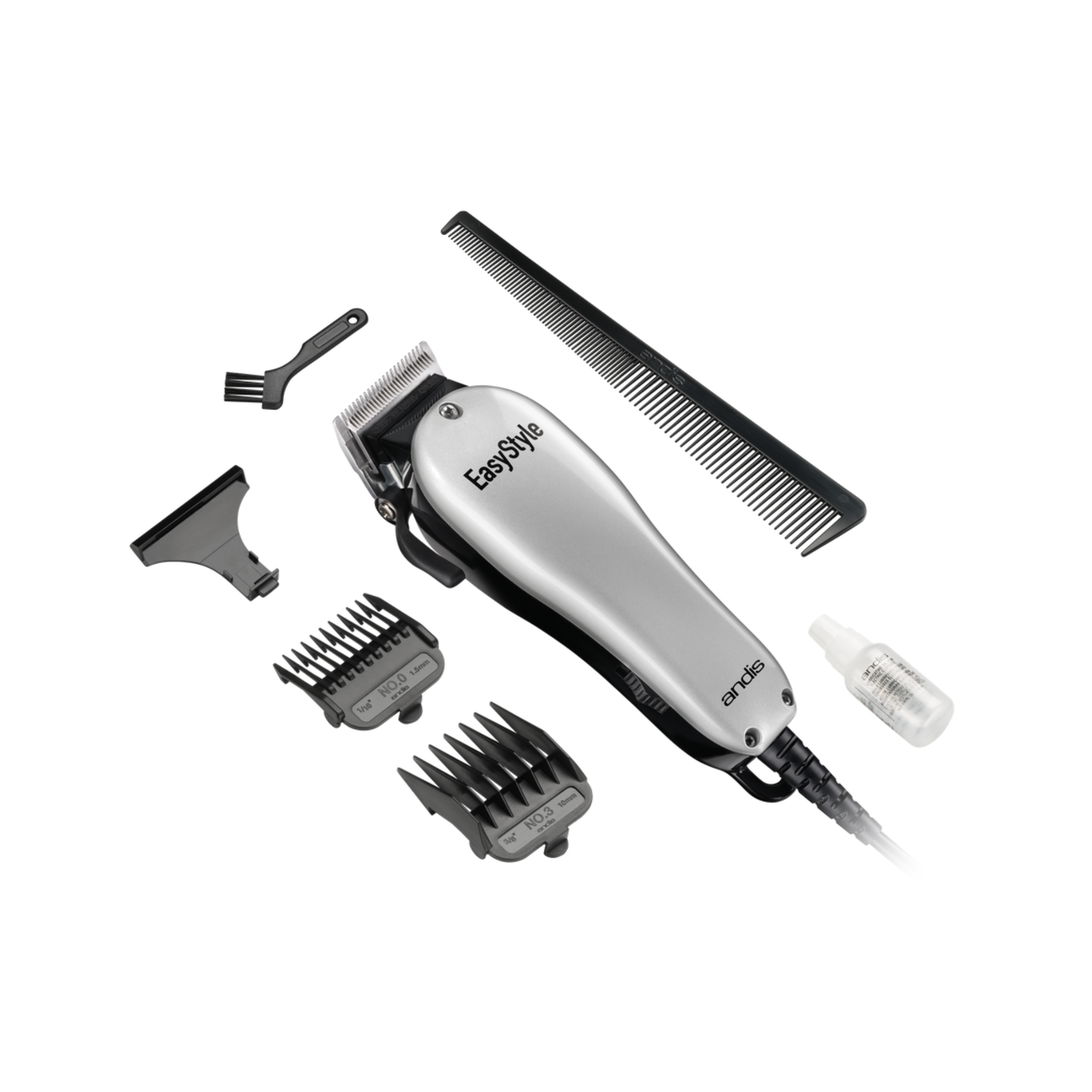 Easy Style - 7pc Home Haircutting Clipper Kit (Silver)
