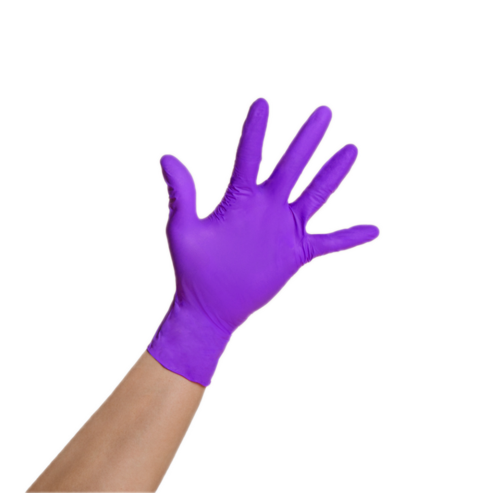 Purple Palms - Nitrile Gloves (Large)